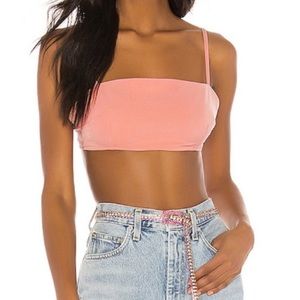 Super down salmon pinkish crop top new never worn